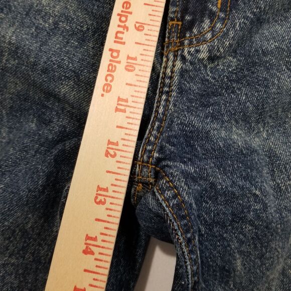 Urban Outfitters BDG Jeans Womens 29 Blue High Rise Baggy Skater Acid Distressed - Picture 10 of 12